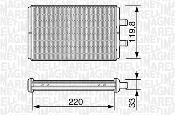 Magneti Marelli Kachelradiateur 350218226000