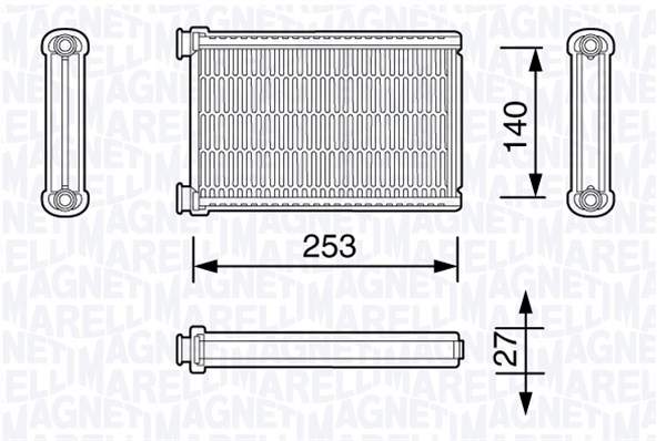 Magneti Marelli Kachelradiateur 350218331000