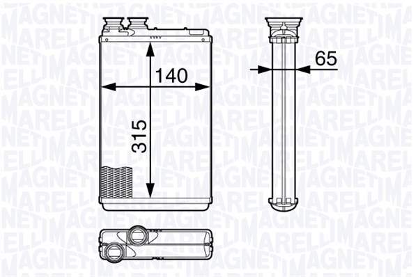 Magneti Marelli Kachelradiateur 350218339000