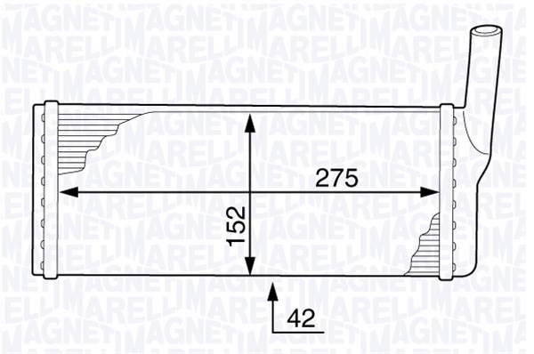 Magneti Marelli Kachelradiateur 350218344000