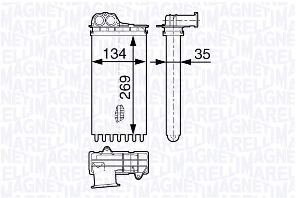 Magneti Marelli Kachelradiateur 350218359000