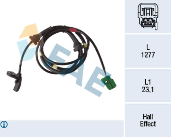 Image of Fae ABS sensor 78288 78288_21