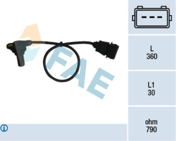 Image of Fae ABS sensor / Toerentalsensor 79061 79061_21