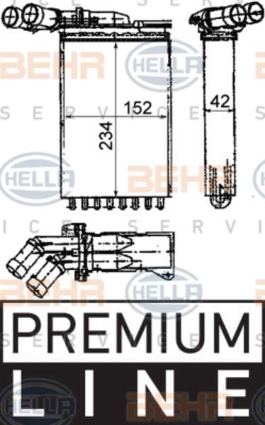 Hella Kachelradiateur 8FH 351 312-171