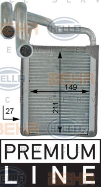 Hella Kachelradiateur 8FH 351 315-711