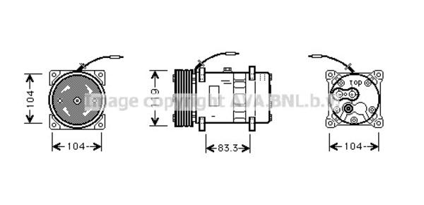 Ava Cooling Airco compressor UVK090