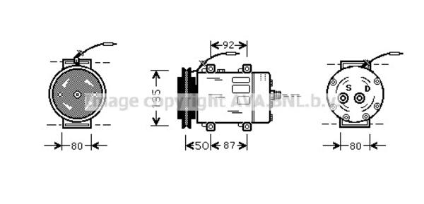 Ava Cooling Airco compressor UVK148