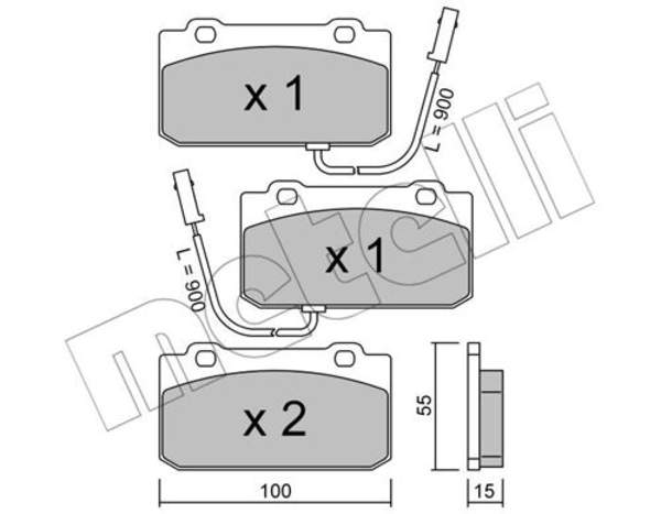 Metelli Remblokset 22-0040-2