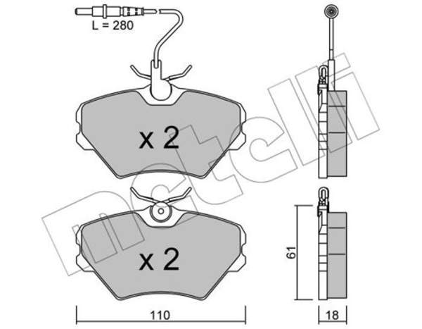 Metelli Remblokset 22-0106-0