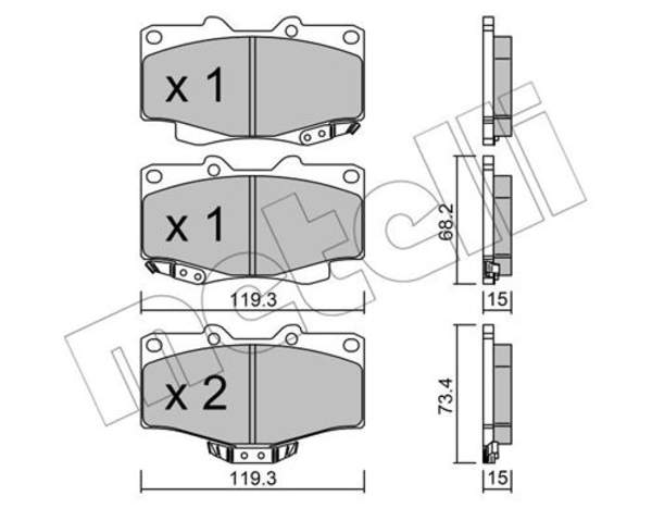 Metelli Remblokset 22-0129-0