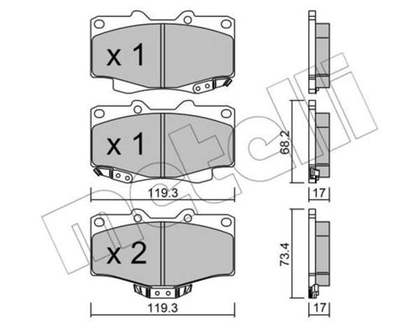 Metelli Remblokset 22-0129-2