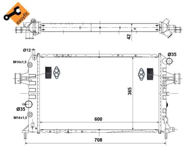 Nrf Radiateur 55351