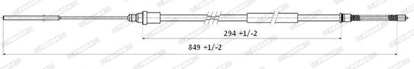 Image of Ferodo Handremkabel FHB431205 fhb431205_218
