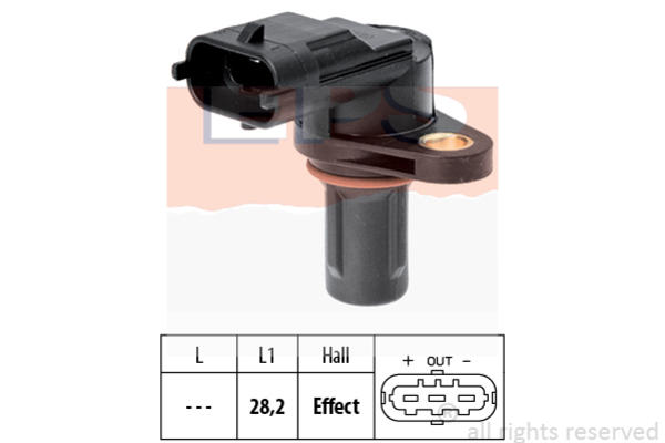 Image of Eps ABS sensor / Nokkenas positiesensor 1.953.619 1953619_224