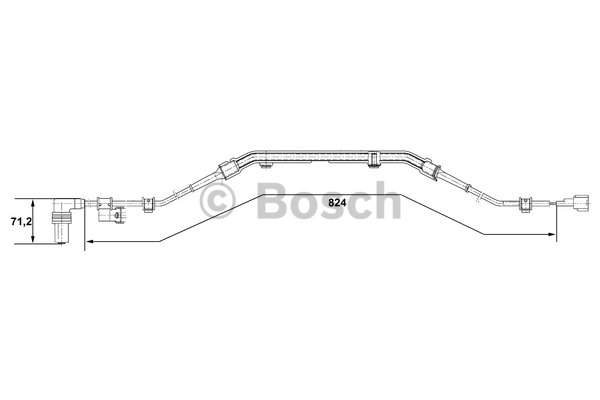 Image of Bosch ABS sensor 0 265 001 276 0265001276_265