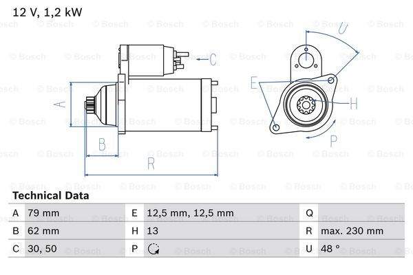 Bosch Starter 0 986 029 120