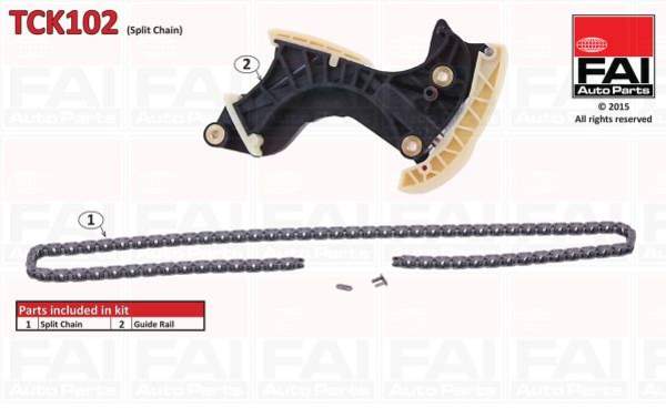 Image of Fai Autoparts Distributieketting kit TCK102 tck102_404