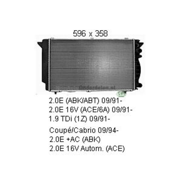 Bodermann RADIATEUR 2.0E/2.0E 16V/1.9 TDi 0818001