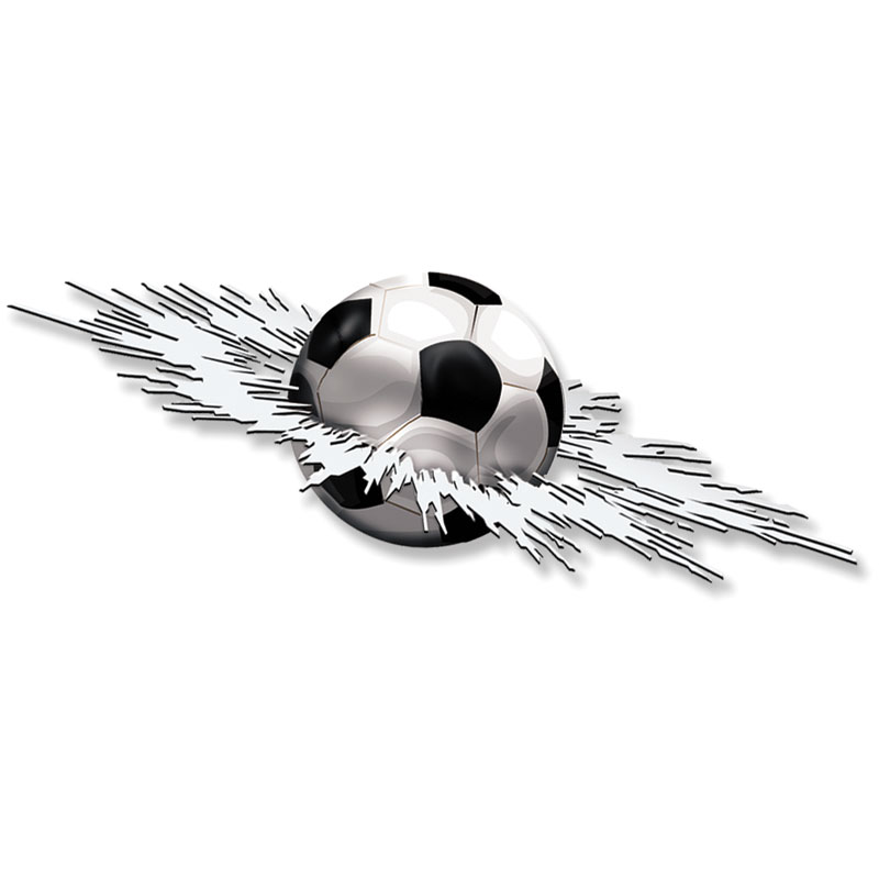 Mijnautoonderdelen Sticker Graphic Crashed Football 24 AV 102007